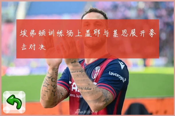 埃弗顿训练场上盖耶与基恩展开拳击对决